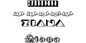 Coloriage Ziana