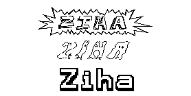 Coloriage Ziha