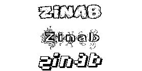 Coloriage Zinab