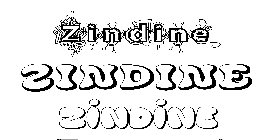 Coloriage Zindine