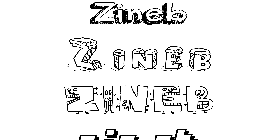 Coloriage Zineb