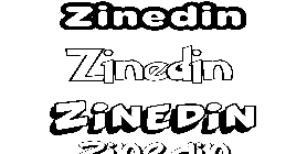 Coloriage Zinedin