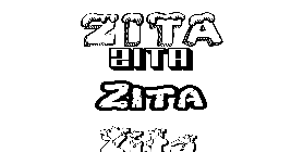 Coloriage Zita