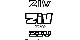 Coloriage Ziv