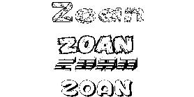 Coloriage Zoan