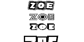 Coloriage Zoe