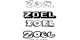 Coloriage Zoel