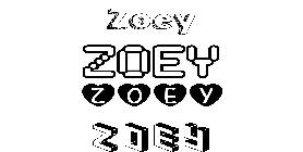 Coloriage Zoey