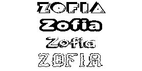 Coloriage Zofia