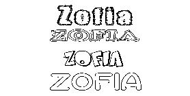 Coloriage Zofia