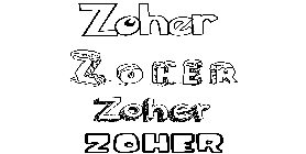 Coloriage Zoher
