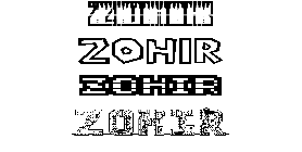 Coloriage Zohir