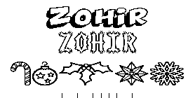 Coloriage Zohir