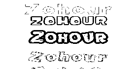 Coloriage Zohour