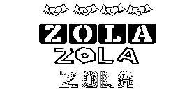 Coloriage Zola