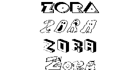 Coloriage Zora