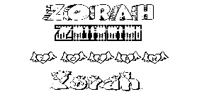 Coloriage Zorah