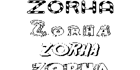 Coloriage Zorha