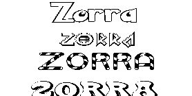 Coloriage Zorra