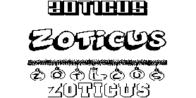 Coloriage Zoticus