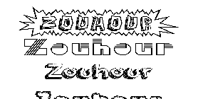 Coloriage Zouhour