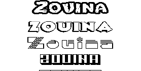 Coloriage Zouina