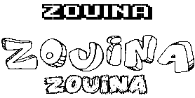 Coloriage Zouina