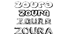 Coloriage Zoura