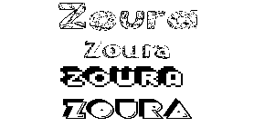 Coloriage Zoura