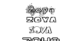 Coloriage Zoya