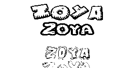 Coloriage Zoya