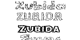 Coloriage Zubida