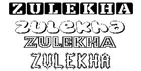Coloriage Zulekha