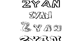 Coloriage Zyan