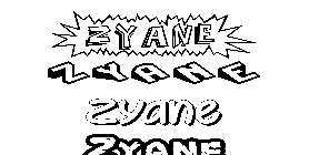 Coloriage Zyane